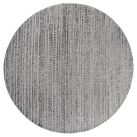 UNITED WEAVERS OF AMERICA Cascades Yamsay Grey Round Rug, 7 ft. 10 in. 2601 10772 88R